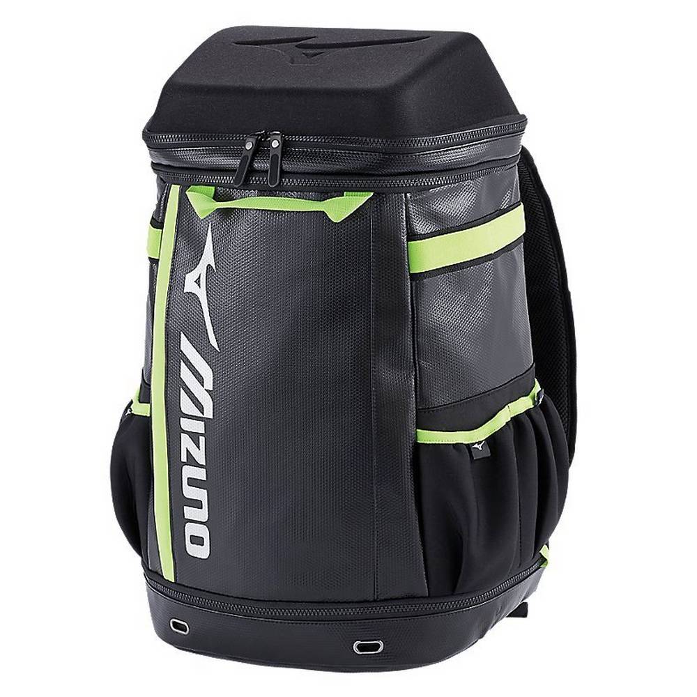 Mizuno Men's Pro Batpack G2 Baseball Bag Black (360273-AVF)